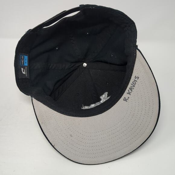 Champro Snapback Hat Black XL Adjustable Embroidered Logo Vent Holes - Picture 7 of 9